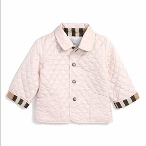 baby burberry quilted jacket